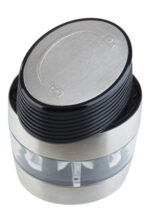 APS FLIPMILL 2-in-1 zout- en pepermolen, zilver/transparant