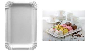 PAPSTAR kartonnen bord ´pure´ rechthoekig, maat: 110 x 175 mm, wit PAPSTAR kartonnen bord ´pure´ rechthoekig, maat: 110 x 175 mm, wit