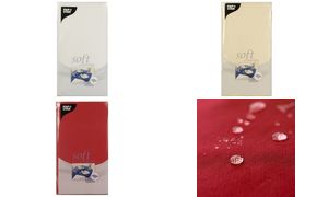 PAPSTAR tafelkleed ´soft selection´, gevouwen, wit