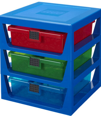 LEGO Opbergbox met 3 lades, blauw