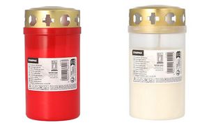 Led-grafkaars, diameter 64 mm, rood Led-grafkaars, diameter 64 mm, rood