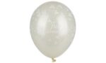 PAPSTAR luchtballonnen 'Just Married', ivoor metallic
