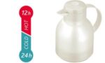 emsa thermoskan SAMBA, 1,0 liter, transparant-wit