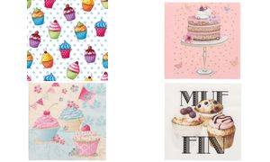PAPSTAR motiefservetten ´Cupcakes´, 330 x 330 mm, 20 stuks PAPSTAR motiefservetten ´Cupcakes´, 330 x 330 mm, 20 stuks