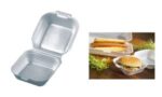 PAPSTAR hamburger-box vierkant, XPS, maat: (B)120 x (D)120 x (H)75 mm