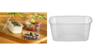 STARPAK verpakkingsbeker rechthoekig, zonder deksel, 250 ml, 100 stuks