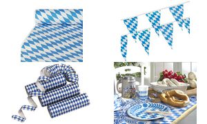 PAPSTAR vaantjesslinger 'Beiersch Blauw', van folie