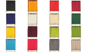 Waxinelichtjes bordeauxrood, doos van 50 stuks