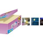Post-it Memoblokjes super sticky notes, 47,6 x 47,6 mm, geel, 24 blokjes