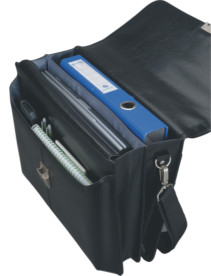 Alassio leren aktetas 'FAENZA' met laptopvak Alassio leren aktetas 'FAENZA' met laptopvak