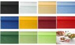 PAPSTAR damast-tafelkleed, (B)1,2 x (L)8 m, zwart