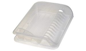 Vaatwastrekje 'Pierre' met opvangbakje, transparant