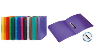 HERMA ringband, DIN A4, 2-rings mechaniek, doorschijnend-violet, rugbreedte: 25 mm,
