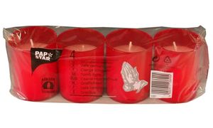 PAPSTAR graflicht ´Urenbrander´, diameter: 50 mm, rood