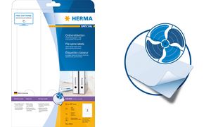 HERMA ordnerrug-etiketten SPECIAL, 297 x 61 mm, wit HERMA ordnerrug-etiketten SPECIAL, 297 x 61 mm, wit