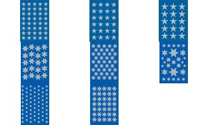 Herma kerststerren-stickers decor, 21 mm, zilver Herma kerststerren-stickers decor, 21 mm, zilver