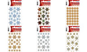 Herma Kerststerren Stickers, Goud Holografisch