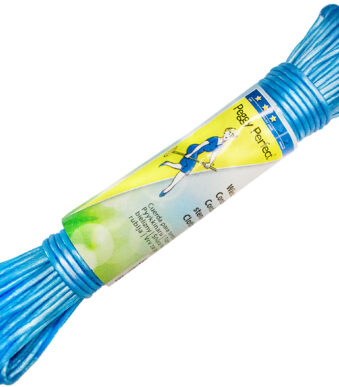 Peggy Perfect waslijn Standard 30 meter blauw kunststof
