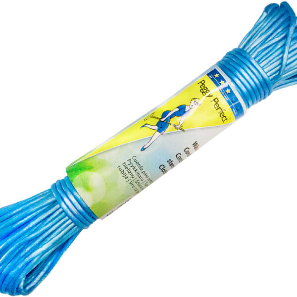 Peggy Perfect waslijn Standard 30 meter blauw kunststof