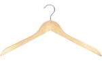 Houten kledinghangers zonder brug, naturel