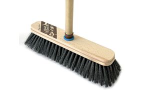 Peggy Perfect bezem Black Forest met steel, kunsthaar