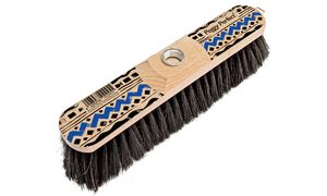 Peggy Perfect bezem, hout gelakt, natuurhaar