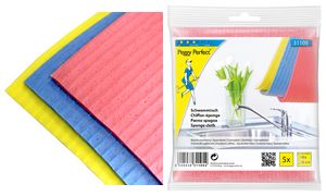 Peggy Perfect sponsdoek, 180 x 180 mm, 5 in een pak Peggy Perfect sponsdoek, 180 x 180 mm, 5 in een pak