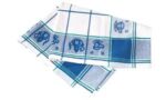 HYGOSTAR keukendoek ´LANDHAUS´, katoen, wit/blauw