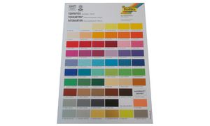folia overzichtskaart papierkleuren, DIN A4