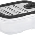 GastroMax rasp met opvangbak, transparant/zwart