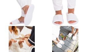 HYGOSTAR disposable slippers SAFETY, open, wit HYGOSTAR disposable slippers SAFETY, open, wit