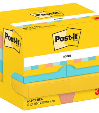 Post-it Zelfklevende Notitieblokjes 51 x 38 mm, Beachside Collection