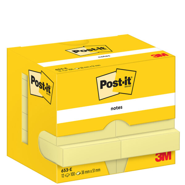 Post-it Zelfklevende notitieblokjes 51 x 38 mm, geel