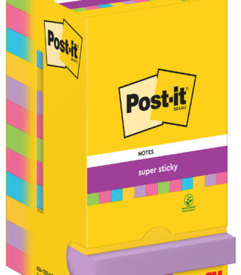 Post-it Zelfklevende notitieblokjes super sticky, 76 x 76 mm, Neon