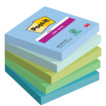 Post-it Zelfklevende notitieblokjes super sticky, 76 x 76 mm, Oasis