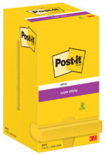 Post-it Super Sticky Notes zelfklevende memoblaadjes, 76 x 76 mm, geel
