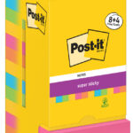 Post-it Zelfklevende notitieblokjes super sticky, 76 x 76 mm, 12 blokken