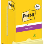 Post-it Haftnotizen super sticky geel 76x76mm 12 blokken promotiepak