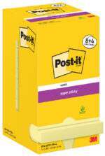 Post-it Haftnotizen super sticky geel 76x76mm 12 blokken promotiepak
