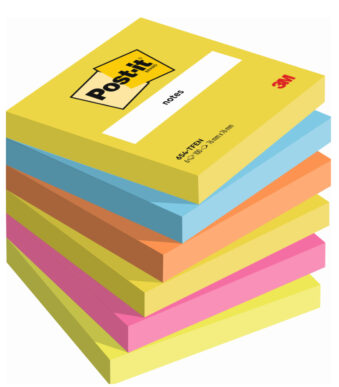 Post-it Zelfklevende memoblaadjes, 76 x 76 mm, Energetic Collection