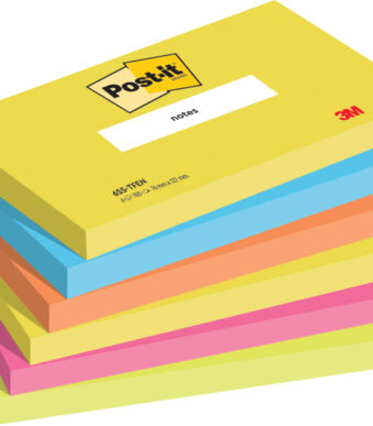 Post-it Notes zelfklevende notitieblokjes, 127 x 76 mm, Energetic Collection