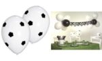 PAPSTAR luchtballonnen 'Soccer', zwart/wit