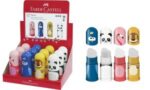 FABER-CASTELL vlakgum en puntenslijper combinatie Faces, in display