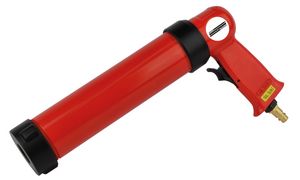 BRÜDER MANNESMANN persluchtspuit voor cartridges, rood/zwart