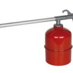 BRÜDER MANNESMANN spuitpistool met stalen reservoir, rood