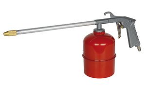 BRÜDER MANNESMANN spuitpistool met stalen reservoir, rood BRÜDER MANNESMANN spuitpistool met stalen reservoir, rood