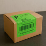 Rillprint etiketrollen voor Zebra printer, 102 x 152 mm, groen