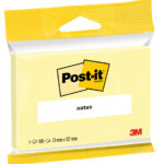 Post-it Zelfklevende notitieblokjes, 76 x 127 mm, geel, blisterverpakking