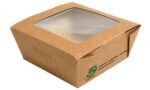 PAPSTAR fijnkostbox ´pure´, vierkant, 350 ml, bruin, karton