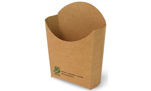 PAPSTAR patat frites-scoop 'pure', bruin, karton